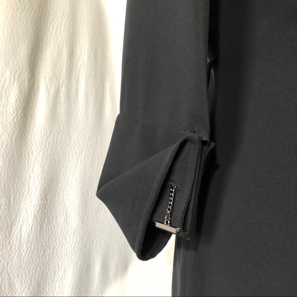 Tahari Arthur S. Levine Black Faux Wrap Dress - Picture 7 of 8